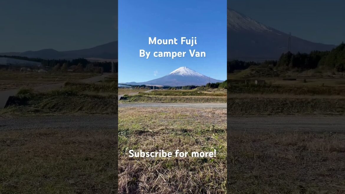 Mount Fuji by camping car #mountfuji #japantravel #vanlife