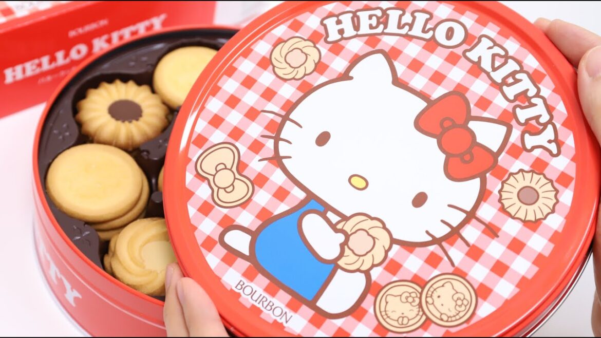 Hello Kitty Butter Cookie Tin Japanese Candy
