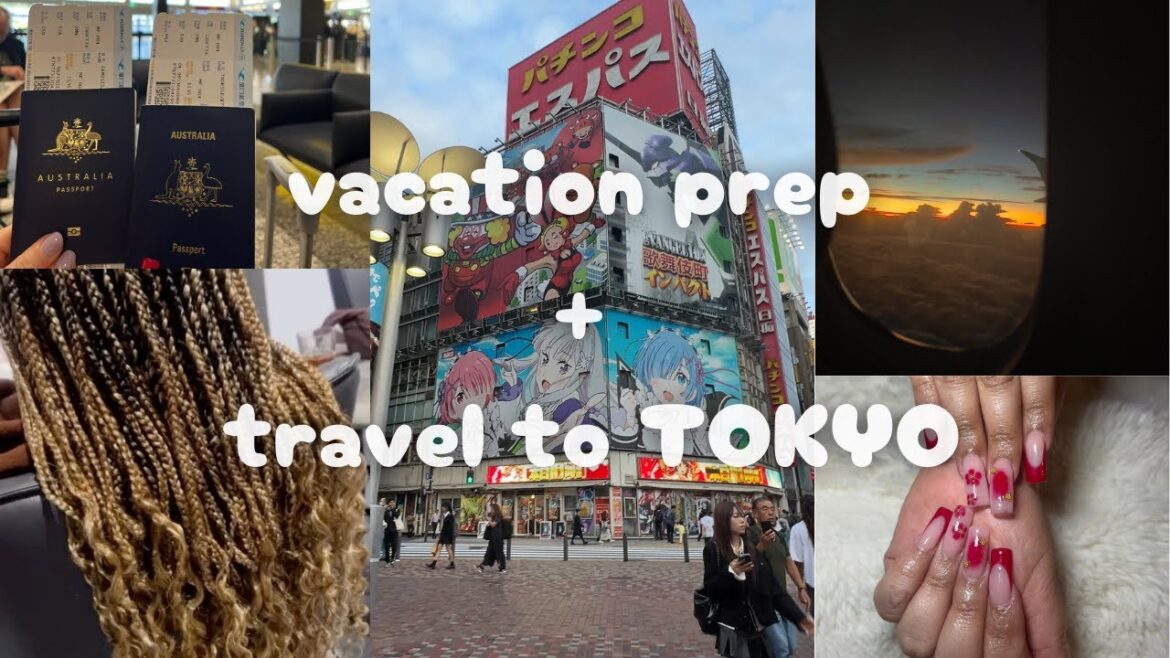 vacation prep + travel to Tokyo, Japan
