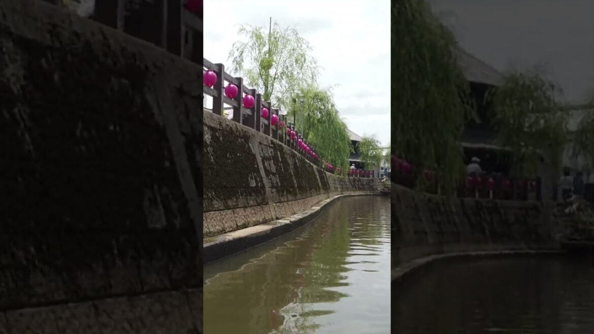 Boat ride in the historical town #traveljapan #chiba #historicalplaces