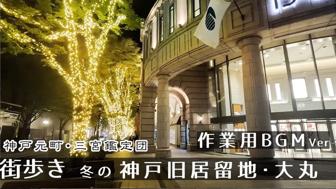 【BGMver】神戸イルミネーション街(旧居留地・大丸)   街歩き２K　GoProHero11