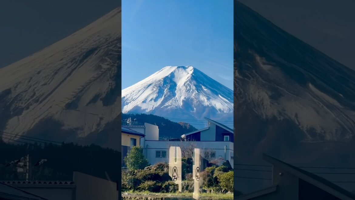 Beautiful Fuji mountain 😍📸❤️ sleeping Vulcan🌋#travel #japan #train #amazing #landscape