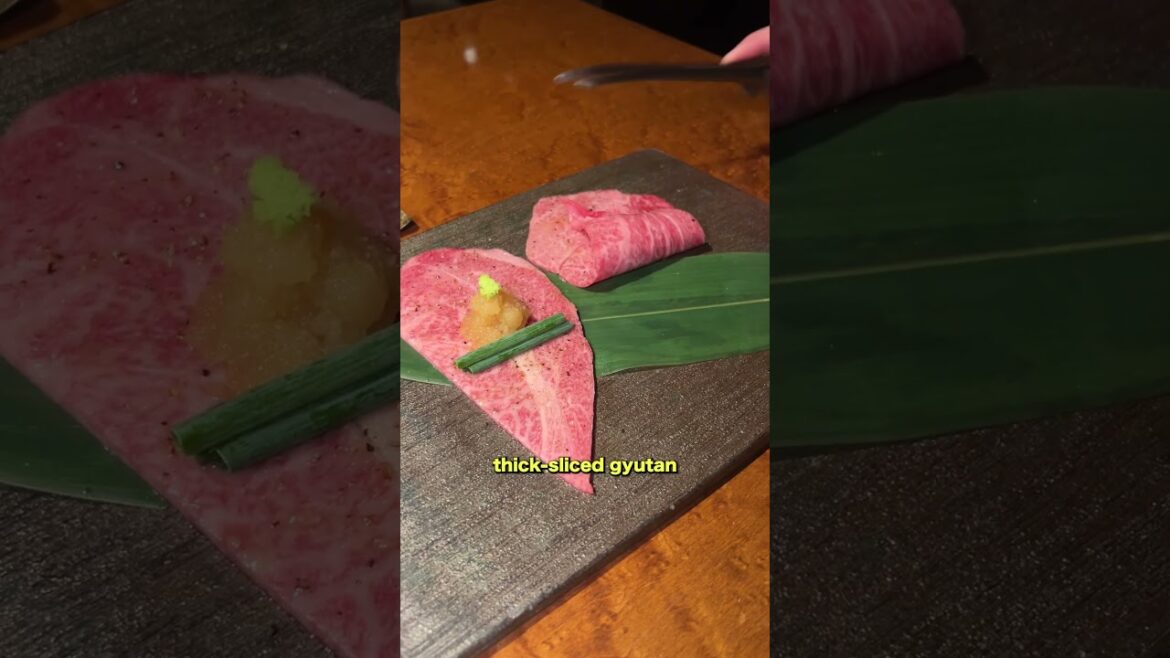 Best Wagyu Yakiniku course meal in Tokyo