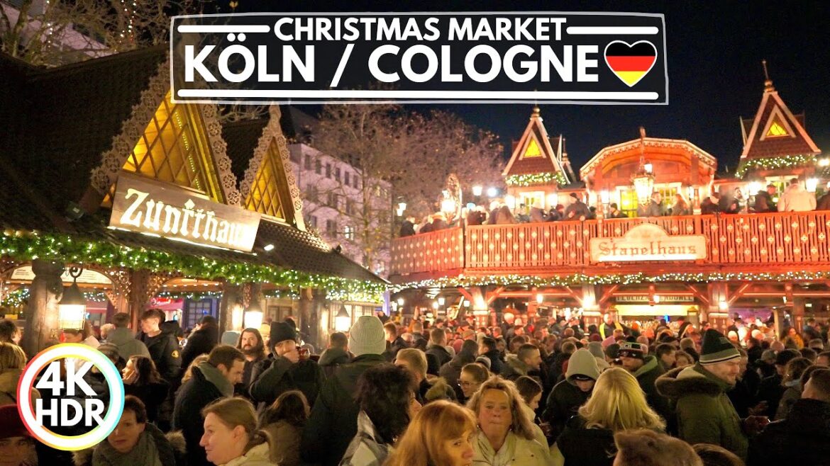 🇩🇪 Köln / Cologne, Germany Christmas Markets Walk 2024🎄4K HDR Walking Tour