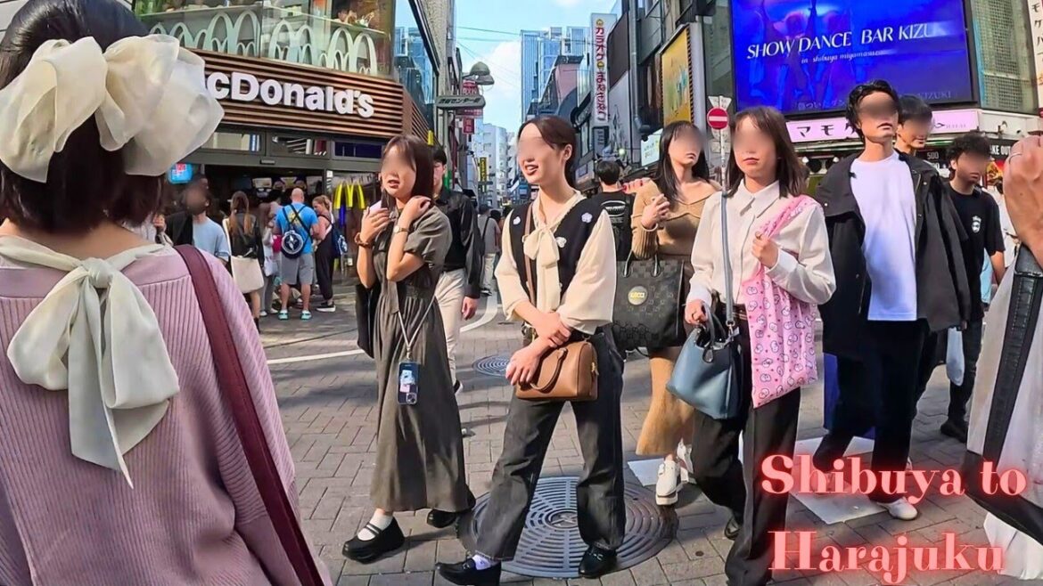 Shibuya to Harajuku Tokyo walk tour. 【4K】12. 2024-2