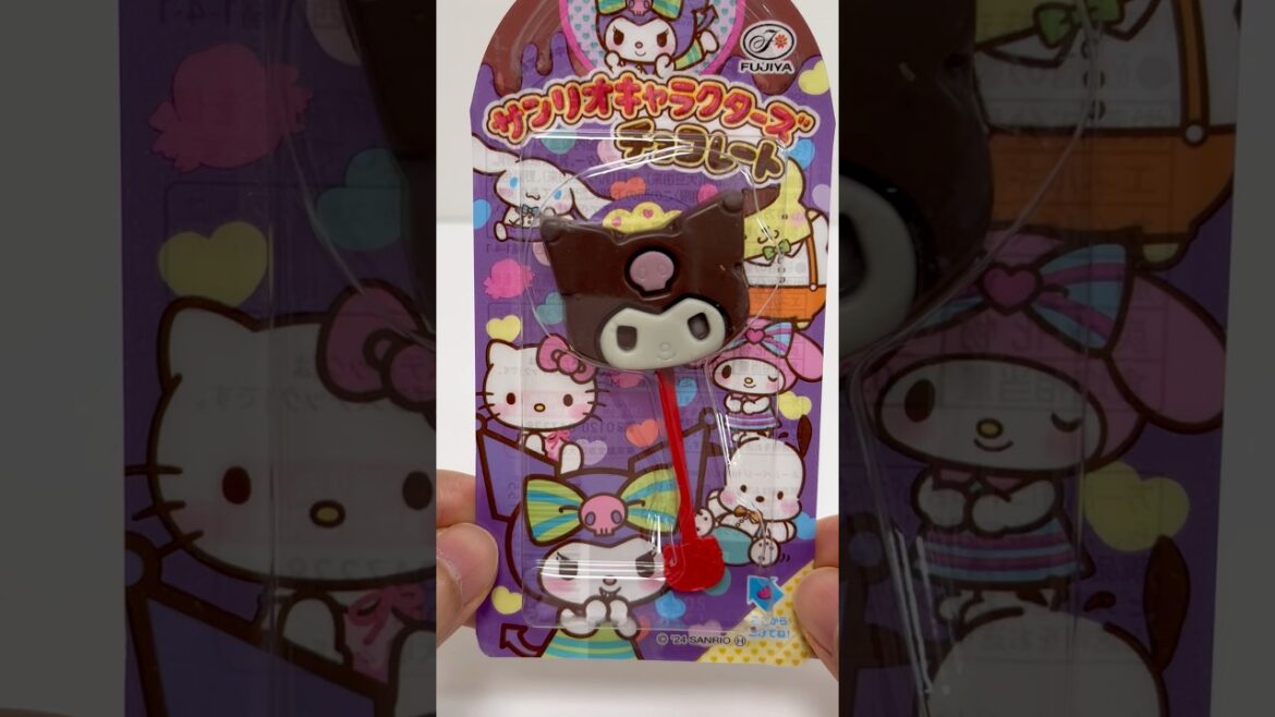 Sanrio Characters Lollipop Chocolate Kuromi Japanese Candy #shorts