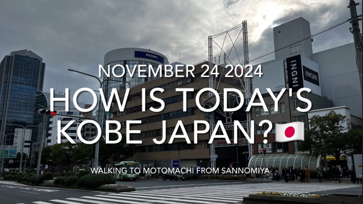How is today's Kobe Japan?🇯🇵 November 24 2024, Walking to Motomachi from Sannomiya