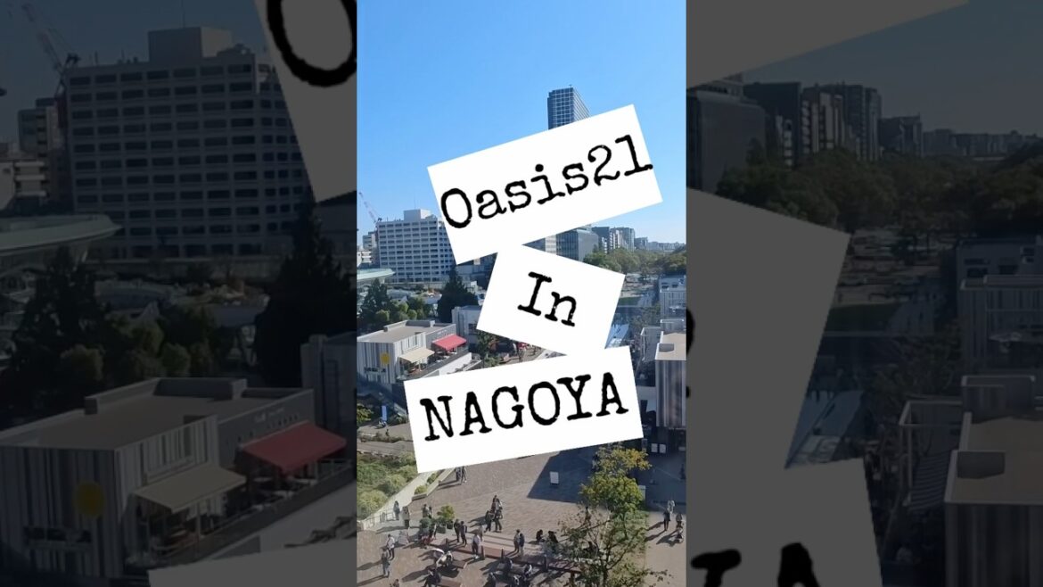 Insta360 looking down oasis21 from tvtower #japan #nagoya #travel #insta360 #aichi