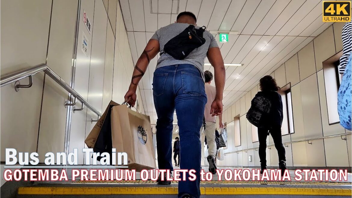 Back to Tokyo❗from GOTEMBA PREMIUM OUTLETS to YOKOHAMA STATION by bus and train - #walkaround Japan