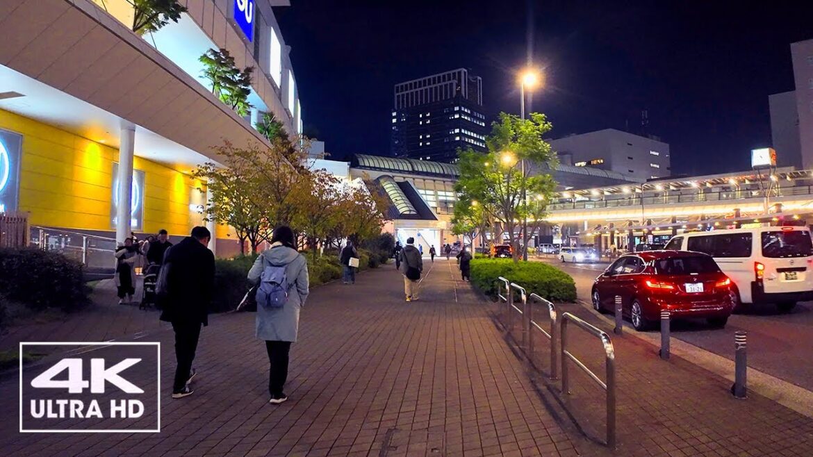 KAWASAKI, Japan Night Walking Tour in 4K vol.1