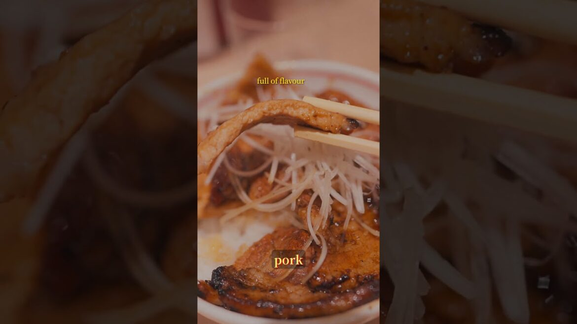 Hearty charcoal grilled pork bowls are a Hokkaido specialty (delicious during winter)