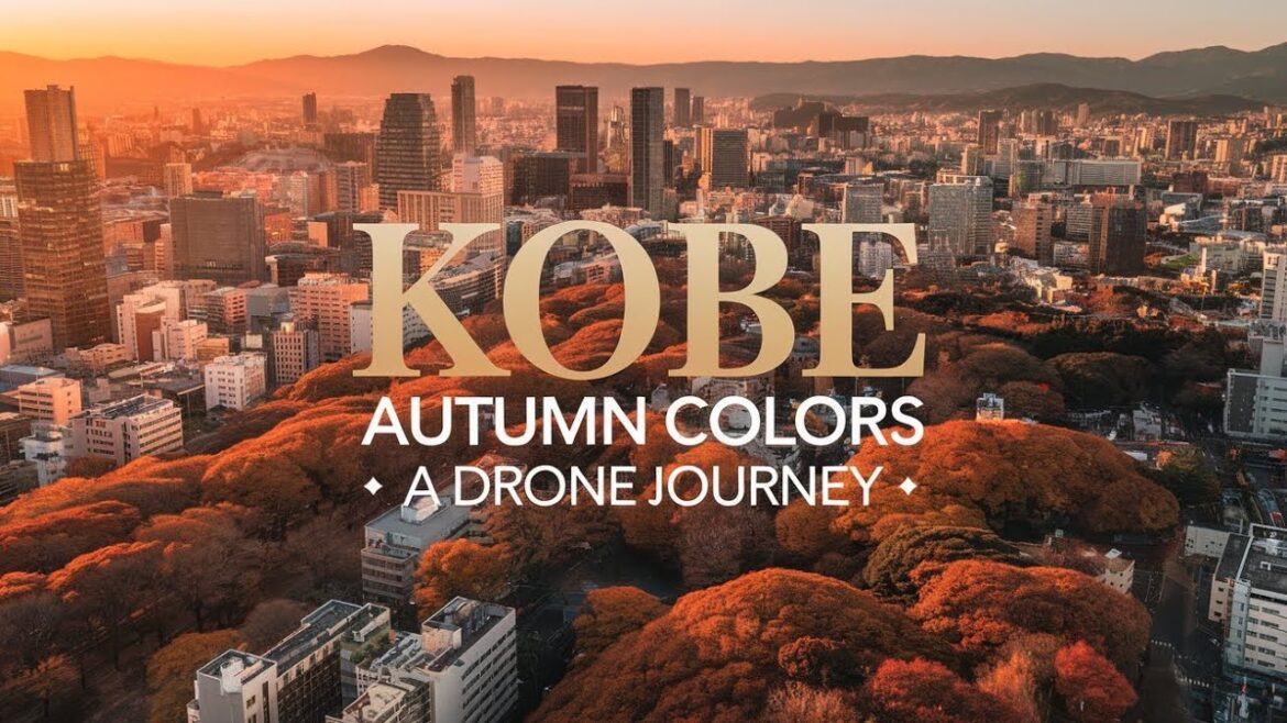 #Autumn Bliss in Kobe | Stunning Aerial View 🍁🍂