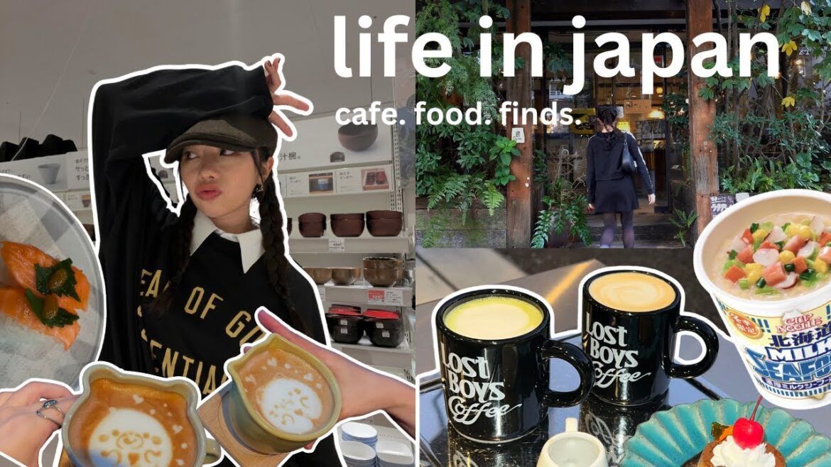 life in japan 🇯🇵🍜 nonstop eating, shopping, and cafe hopping (standard products/nitori in Fukuoka)