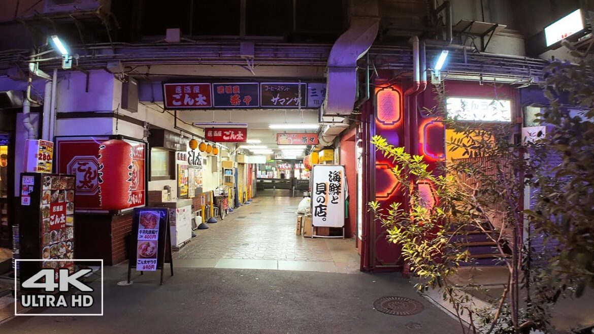A Peaceful Night in KOBE Japan: Cityscape Walk /4K