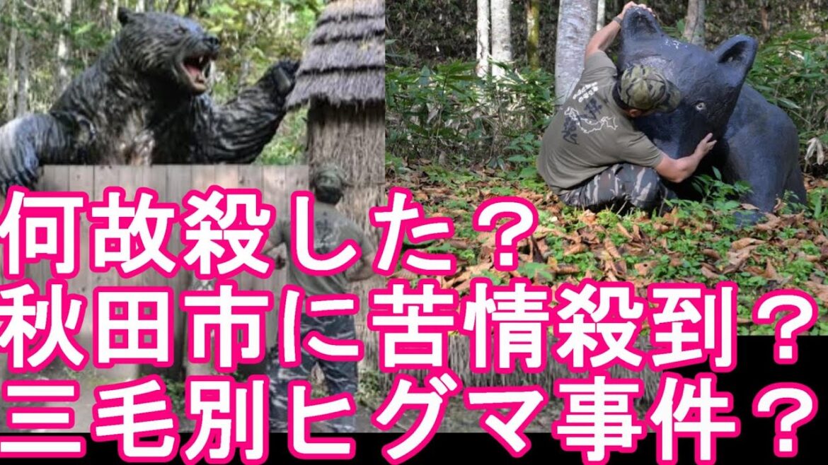 人命優先？【秋田市のクマ侵入！三毛別ヒグマ事件？】秋田市のスーパーにツキノワグマが侵入「なぜ殺した？」クマめぐり苦情約70件！秋田市は困惑、理解求めている件！北海道の苫前町にある三毛別ヒグマ事件現場
