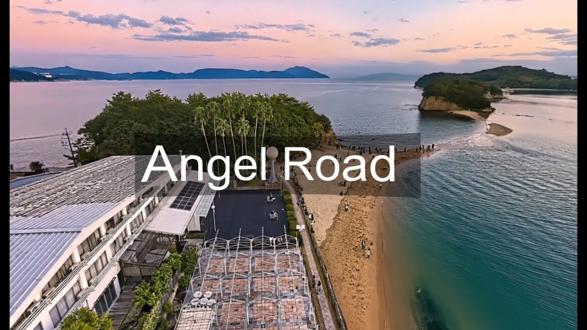 Angel Road on Shodoshima Island is a 500m long sandbar Angel Road on Shodoshima Island is a 500m long sandbar