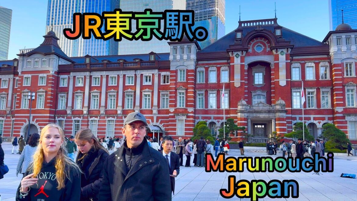 [4K] Walking Tour in Tokyo, Imperial Palace Outer Garden, Hibiya Park and Ginza. Japan.