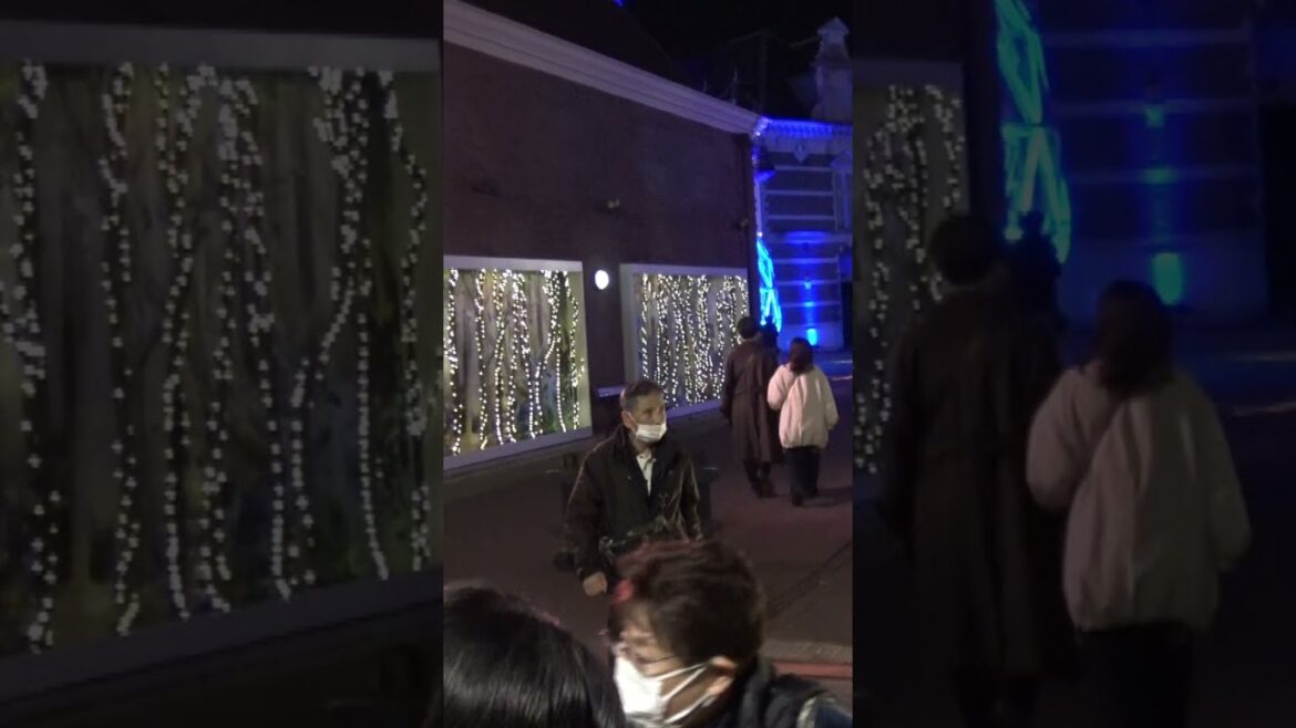 夜のハウステンボス「光のファンタジーシティ」洋風街を歩く