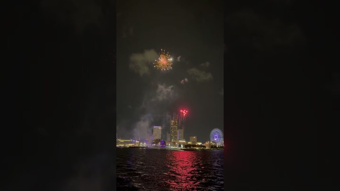 yokohama fireworks viewing cruise#yokohamafireworksviewingcruise#yokohamanightviewcruise#shorts