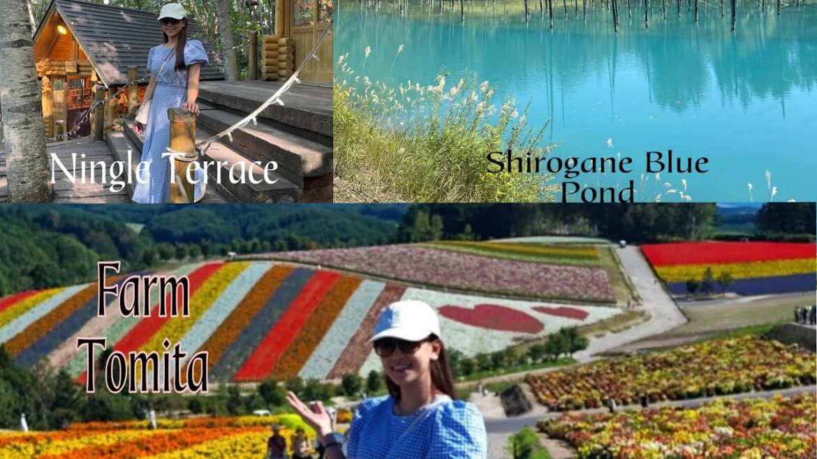 Exploring Shirogane Blue Pond | Farm Tomita | Ningle Terrace #tripniajin #hokkaido #japan