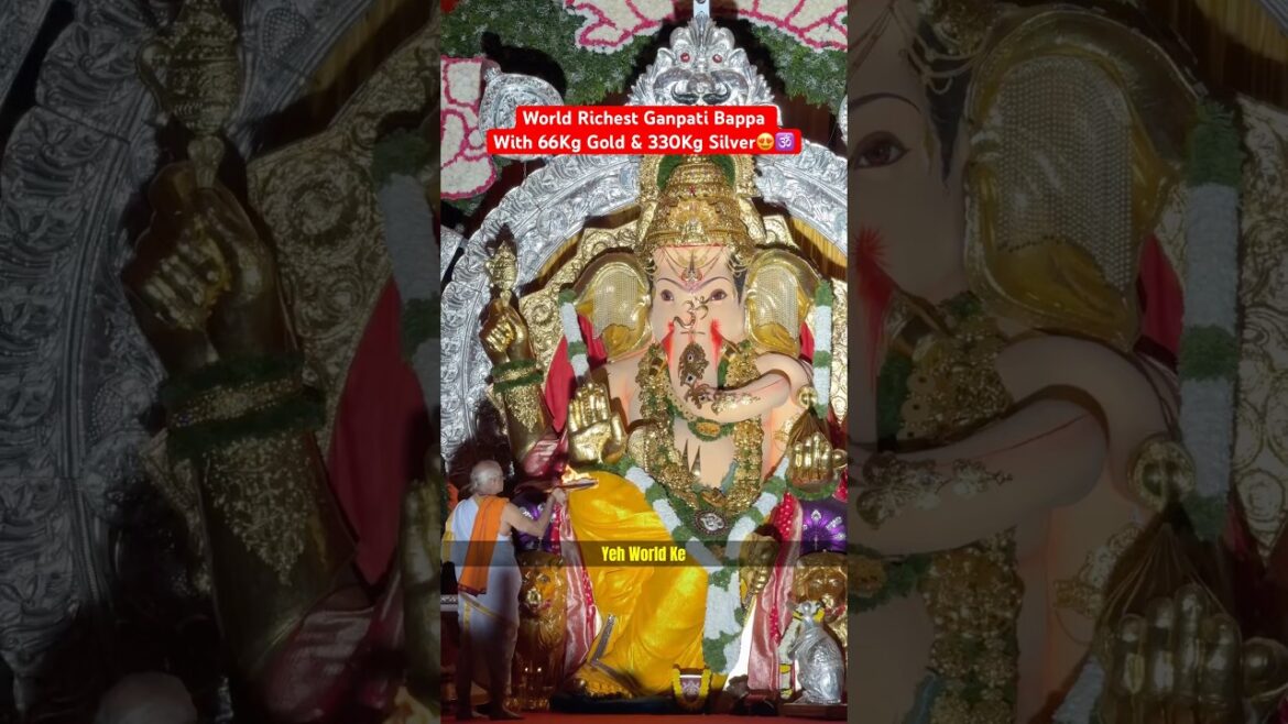 World Richest Ganpati Bappa In Mumbai | GSB Seva Mandal 2024 #ganeshafestival #shorts #gsbsevamandal