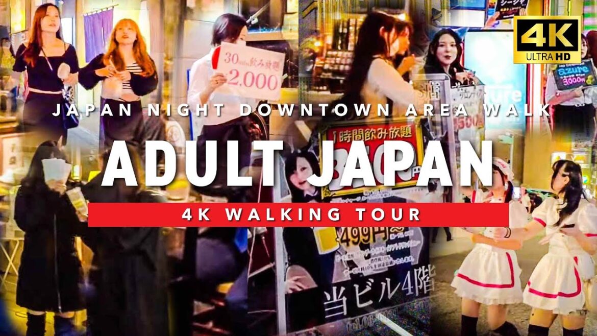 [🇯🇵Osaka💖] Walking in downtown Osaka at night 4K 60fps ASMR