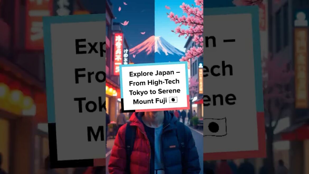 Explore Japan – From High Tech Tokyo to Serene Mount Fuji 🇯🇵 #shorts #japan