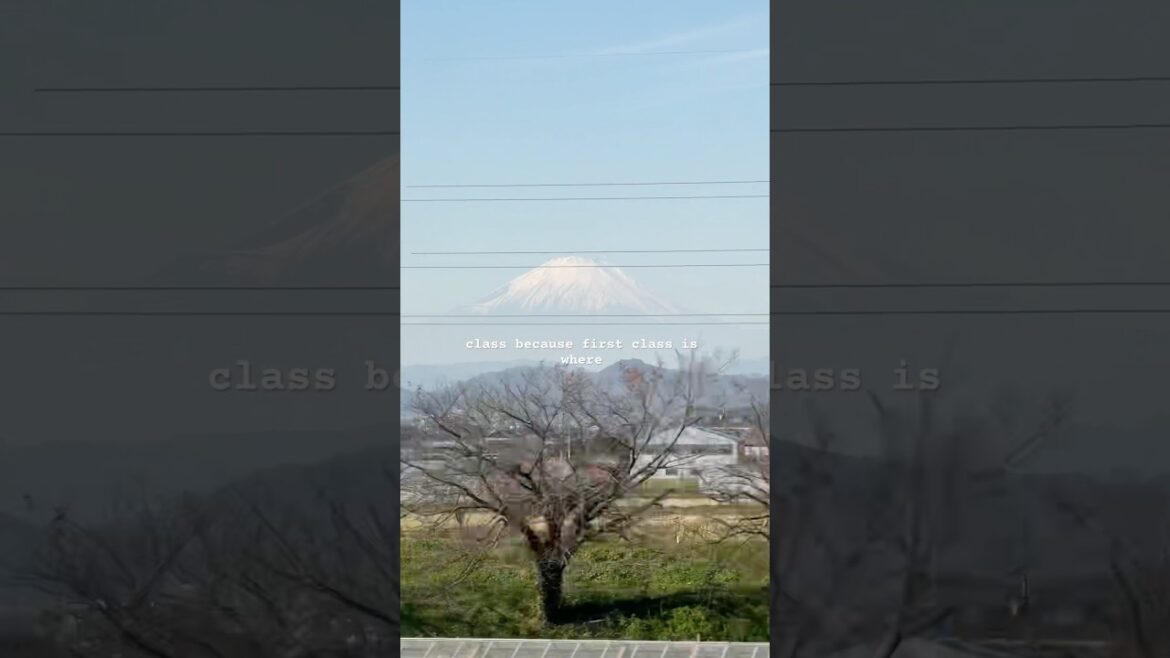 How to Book a Mount Fuji 🗻 View Seat on the Train in Japan #shinkansen #mountfujiview