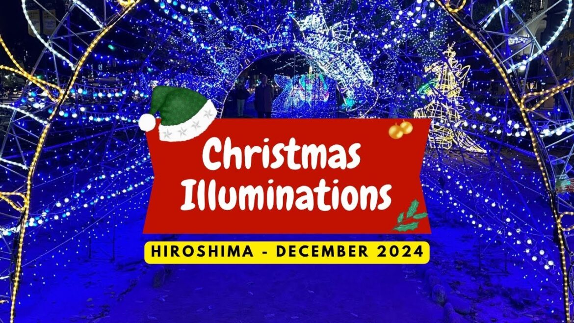 #christmas Illuminations #walkingtour - #Hiroshima, December 2024