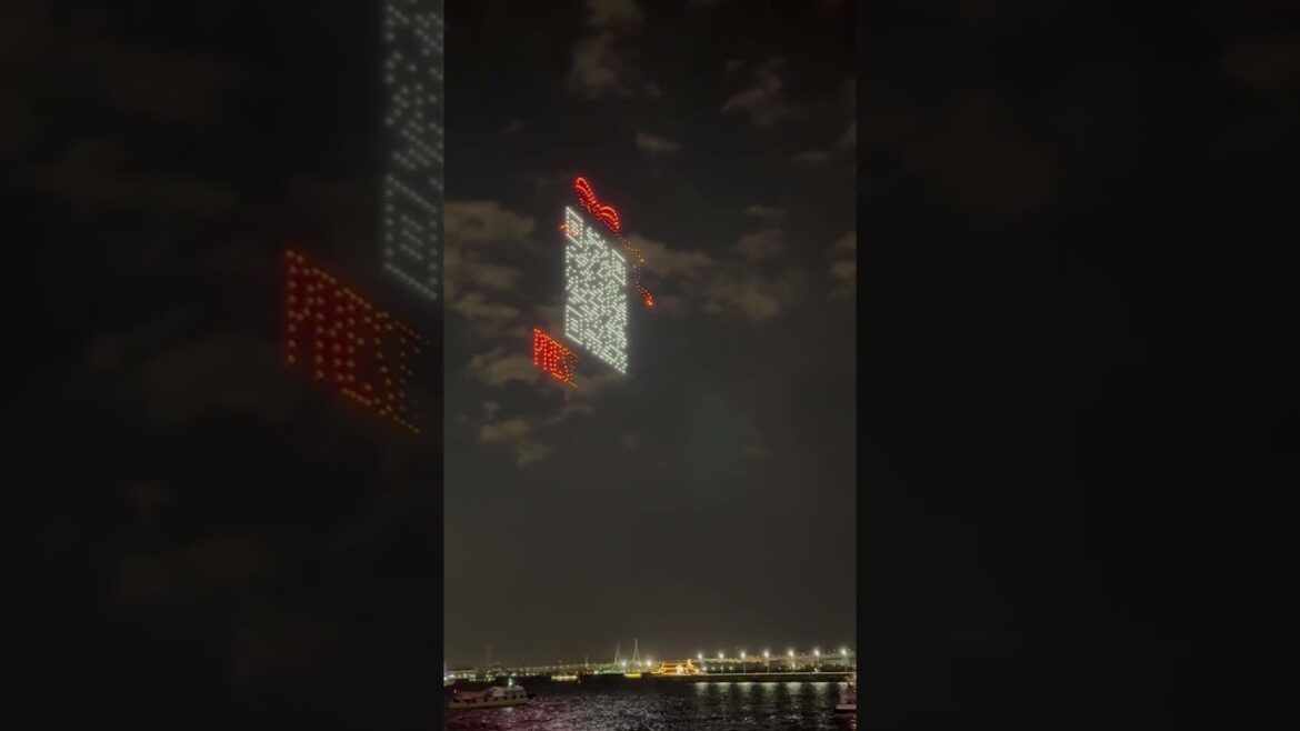 coca cola drone show yokohama#cocacoladroneshow#yokohamadroneshow#shorts