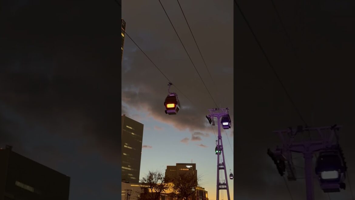 yokohama air cabin ropeway cable car#yokohamaaircabin#yokohamacablecar#shorts