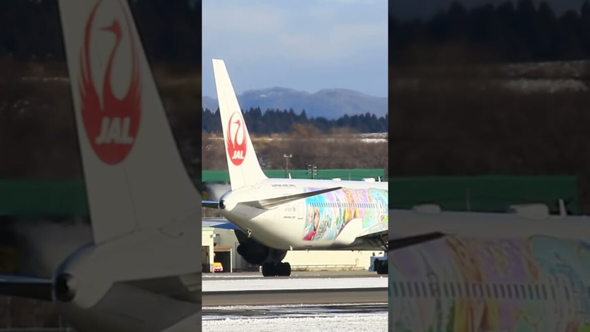 函館空港ＪＡＬ　Boeing 767-346(ER) B763 (JA622J) 特別塗装機「JAL Fantastic Journey Express」プッシュバック🎬
