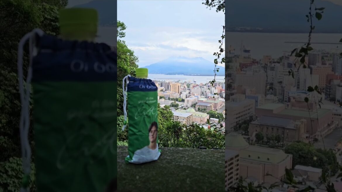 일본 사쿠라지마와 오이오차 | 桜島の浪漫のおーいお茶 #oiocha #kagoshima