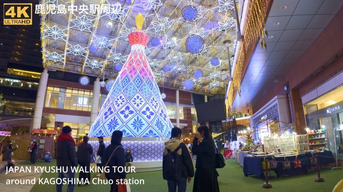 鹿児島中央駅クリスマスマーケット周辺を歩く4k hdr Japan Kyushu walking around Kagoshima Chuo station Christmas Market 2024 鹿児島中央駅クリスマスマーケット周辺を歩く4k hdr Japan Kyushu walking around Kagoshima Chuo station Christmas Market 2024