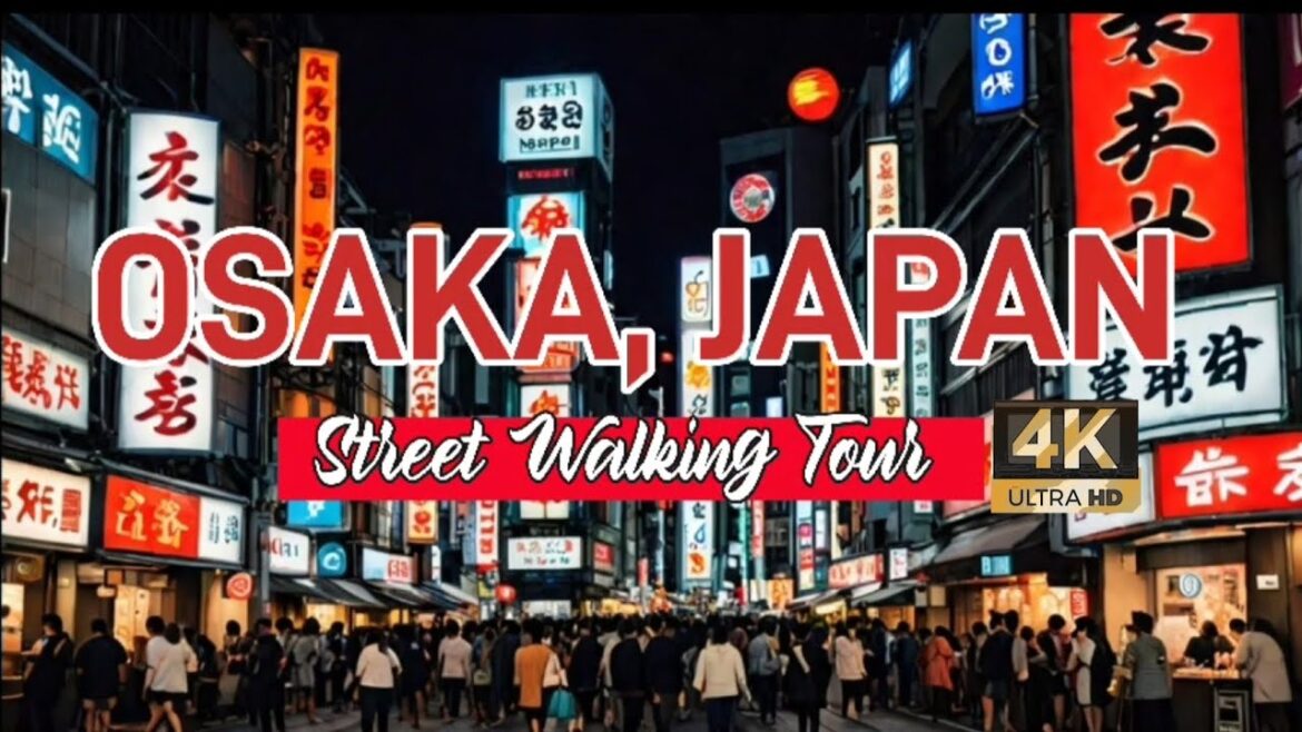 [4k hdr] Street Walk In Osaka (大阪), Japan 🇯🇵 #travel #youtube #japanstreet #japan #osaka