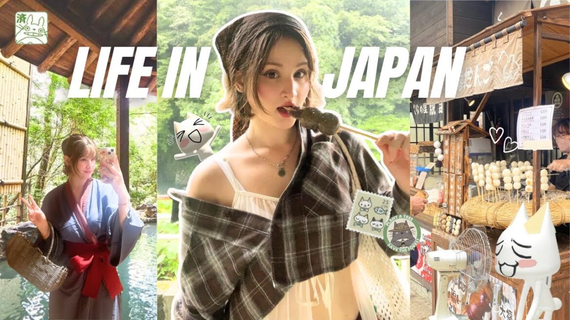 Japan Countryside Vlog  🌾 Dango, Onsen, Hiking & Ghibli Vibes 🍡 [Solo Travel]