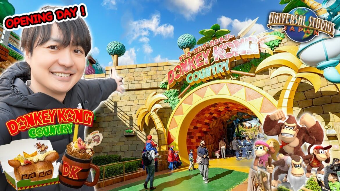 Opening Day in Super Nintendo World Donkey Kong Country, How to Enter and How Much it Cost Ep.538