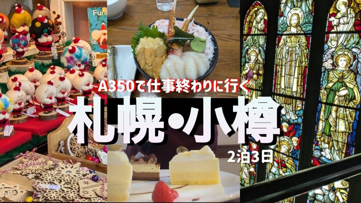 仕事終わりに冬の札幌へ。小樽で海鮮丼にルタオ、ミュンヘンクリスマス市に空港グルメ🍴