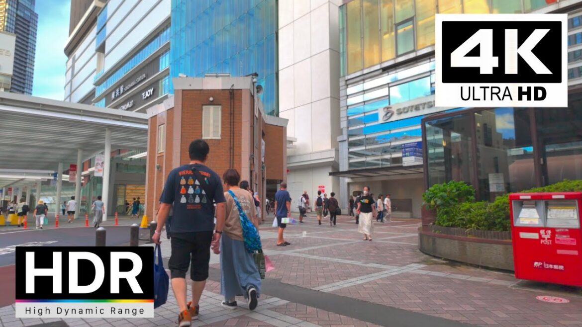 Tokyo walk 2024 - 4K Walking Tour at Yokohama Staion, Japan Street Walk｜4K HDR 60fps