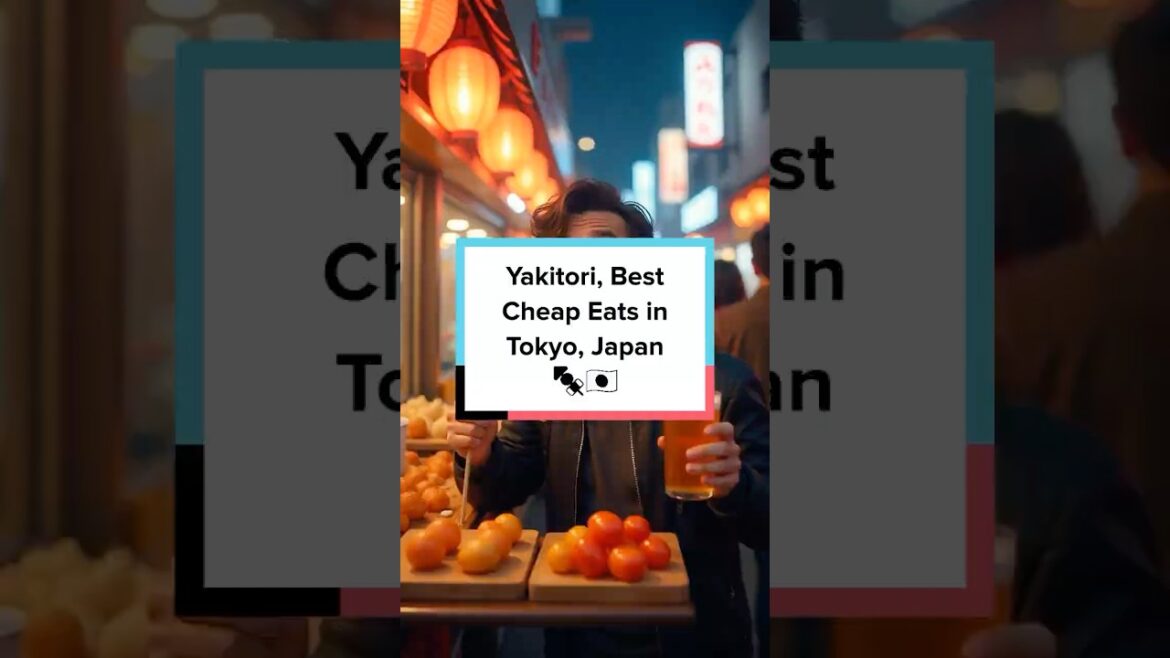 Yakitori, Best Cheap Eats in Tokyo, Japan 🍢🇯🇵 #shorts