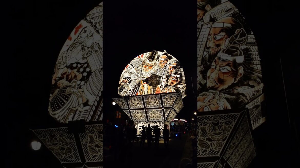 #平川あどの祭り　20240814  #世界一の扇ねぷた運行実行委員会 その1 #shorts  #平川 #ねぷた #hirakawa #neputa #float #山車 #囃子 #太鼓   #祭