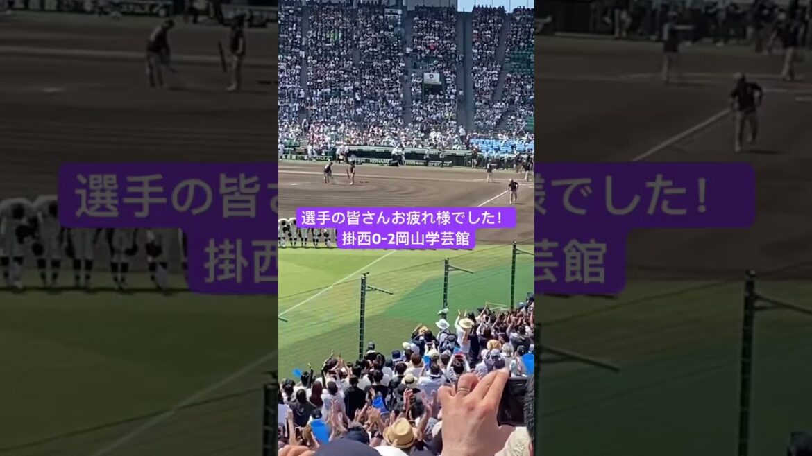 掛川西高校選手の皆さんお疲れ様でした！甲子園に連れてってくださりありがとうございました！#shorts #甲子園 #掛川西 #掛西　#兵庫旅行 #大阪旅行