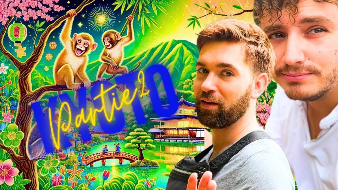 Rencontre avec les Singes de Kyoto🐒 Visite du Pavillon d’Or 🌅 Kyoto partie 2. Vlog japon N°5