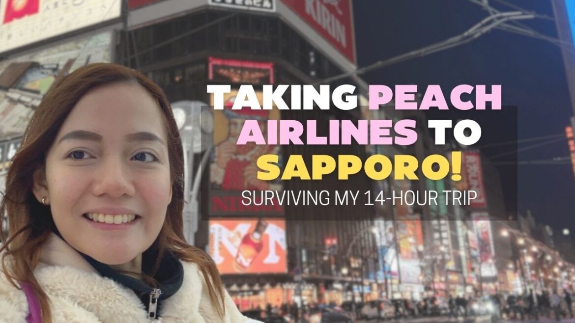 [Japan winter vlog] Ep. 1: Flying from Cebu to Sapporo, riding Peach Airlines 🍑