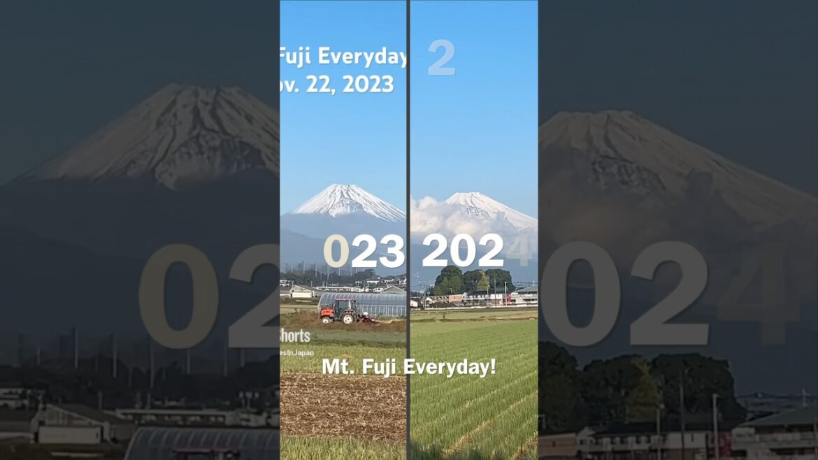 Then & Now Fuji Nov. 22 #fuji #mountfuji Then & Now Fuji Nov. 22 #fuji #mountfuji