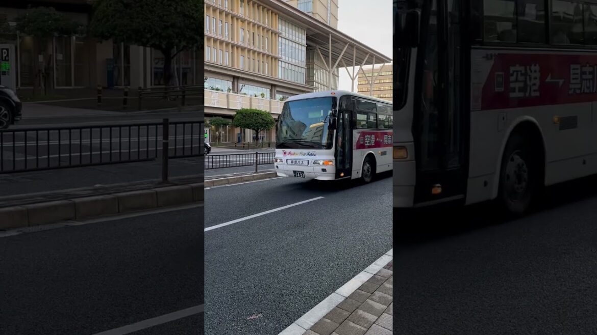 【沖縄】廃車近い？那覇バスに新車が導入されてこちらの動向も気になる、琉球バス交通のエアロバス #shorts
