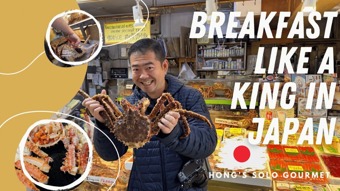 I Ate a Whole King Crab for Breakfast in Hakodate 🦀🍽️ #hakodate #hakodatetrip