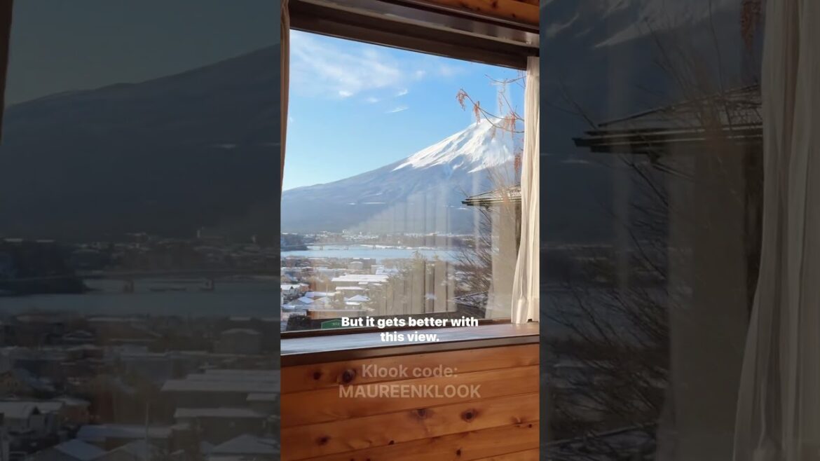Winter in Japan / Hotel Cabin with Mount Fuji View ❄️ Klook code: MAUREENKLOOK 🧡