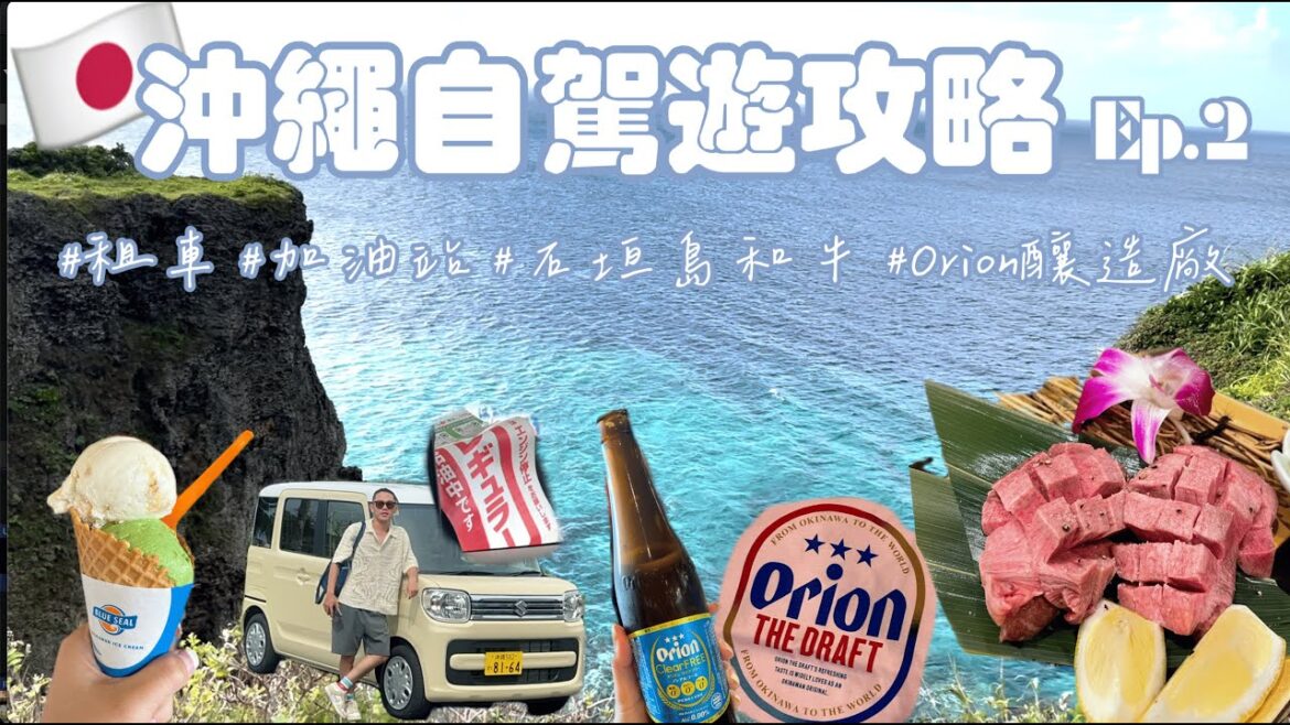 沖繩自駕分享、加油站教學、超爆貴石垣島和牛、必喝Orion釀造廠生啤酒、沖繩限定椰子蟹、夜光貝刺身你吃過了嗎？ [🇯🇵Japan Vlog]