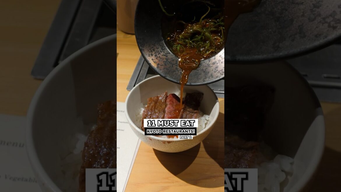 11 Must Eat Restaurants in Kyoto part 2 #shorts #japan #kyoto